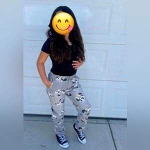 Mickey Mouse Gray Kids Bottoms